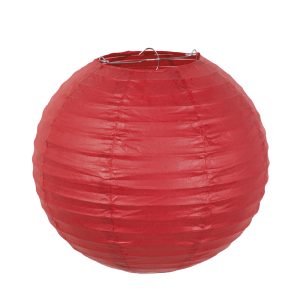 Ronde lampion rood
