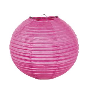 Ronde lampion roze
