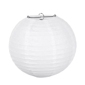 Ronde lampion wit