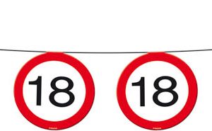 18 jaar slinger verkeersbord