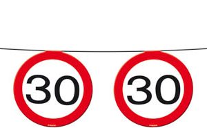 30jaar slinger verkeersbord