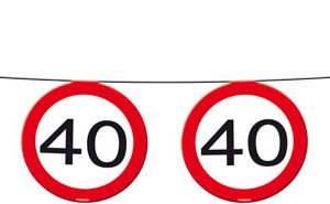 40 jaar slinger verkeersbord
