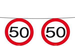 50  jaar slinger verkeersbord