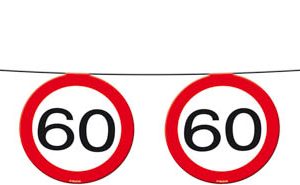 60  jaar slinger verkeersbord