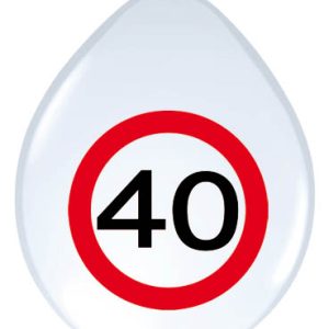 ballonnen verkeersbord 40 jaar