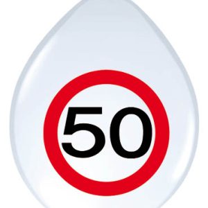 ballonnen verkeersbord 50 jaar
