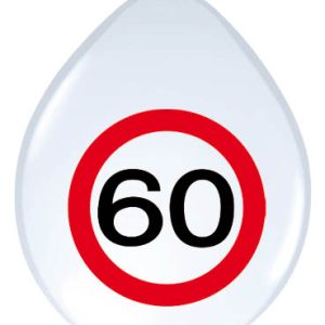 ballonnen verkeersbord 60 jaar