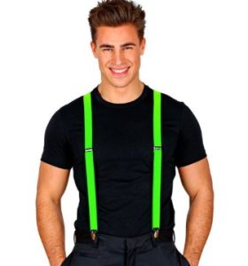 Neon groene bretels