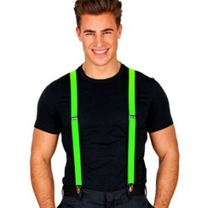 Neon groene bretels