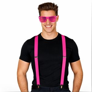 Neon roze bretels