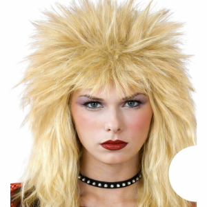 Punk Pruik Blond – Rock & Glam Look