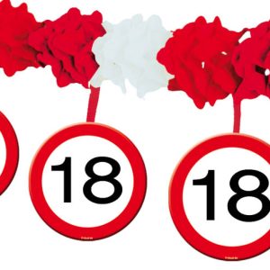 18 jaar verkeersbord slinger