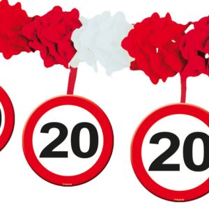 20 jaar verkeersbord slinger