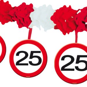 25 jaar verkeersbord slinger