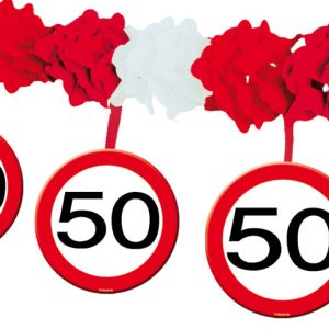 50 jaar verkeersbord slinger