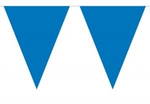 Donker blauwe vlaggenlijn 10 meter