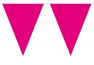 Fuchsia vlaggenlijn 10 meter