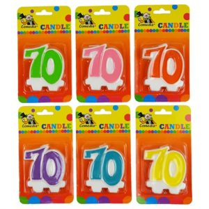 Cijfer kaarsje 70