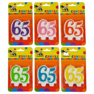 Cijfer kaarsje 65