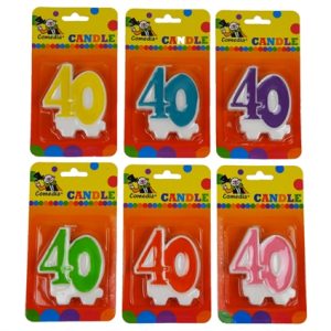 Cijfer kaarsje 40