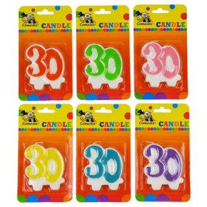 Cijfer kaarsje 30