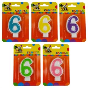 Cijfer kaarsje 6