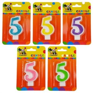 Cijfer kaarsje 5