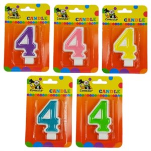 cijfer kaarsje 4
