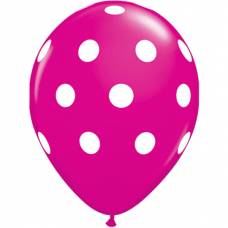 Roze dots ballon