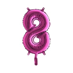 Cijfer 8 Ballon Roze
