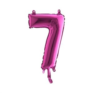 Cijfer 7 Ballon Roze