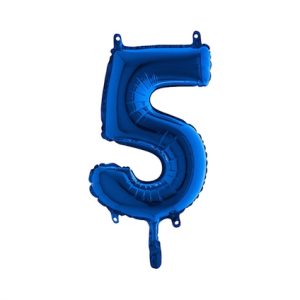Cijfer 5 Ballon Blauw
