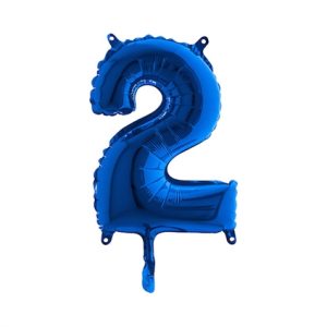 Cijfer 2 Ballon Blauw