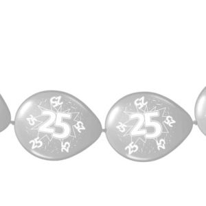25 jaar doorknoop ballonnen