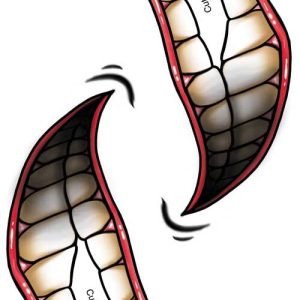 Tattoo Grote Mond Chompers