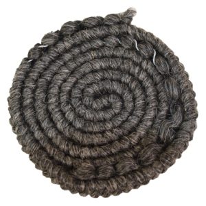 Wolcrepe donkergrijs