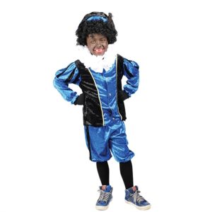 Piet Pak Kind Blauw/Zwart