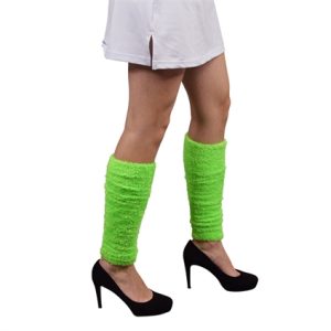 Fluffy Beenwarmers Neon Groen