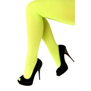 Neon Gele Panty  One Size Opvallende Feest Panty