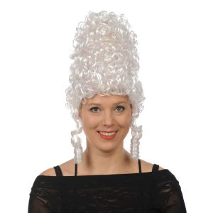 Damespruik Barok Wit Klassiek