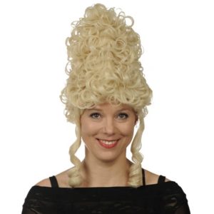 Damespruik Barok Blond Luxe (Hoog Opgestoken)