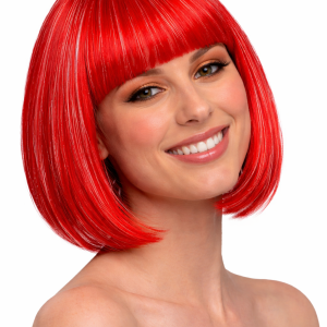 Vuurrode Boblijn Pruik