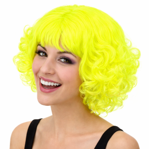 Fluor Gele Pruik, Opvallende Party Look