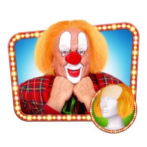 Clown Pruik Oranje – Bassie Stijl
