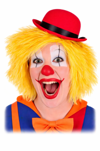 Gele Clown Pruik