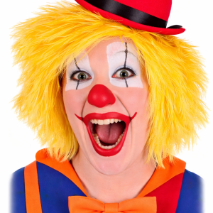 Gele Clown Pruik