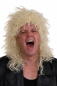 Rocker Pruik Blond