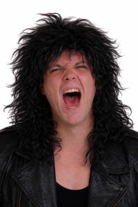 hardrock pruik zwart