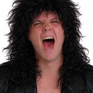 hardrock pruik zwart