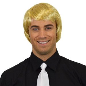 Blonde Herenpruik Kort